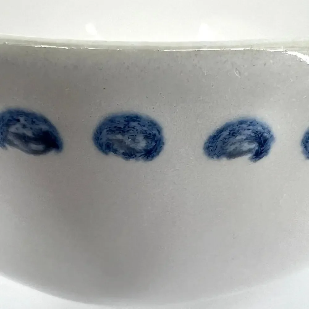 Anthropologie Ginny Blue Bloom Bowl 6